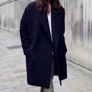 All Saints Leopard Klein Coat